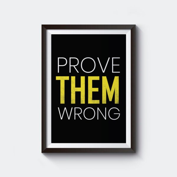 Prove them Wrong | Motivational | A3 & A4 Size