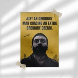 One Man’s Vision | Motivation Poster | Wall Poster