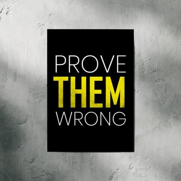 Prove them Wrong | Motivational | A3 & A4 Size - Image 2