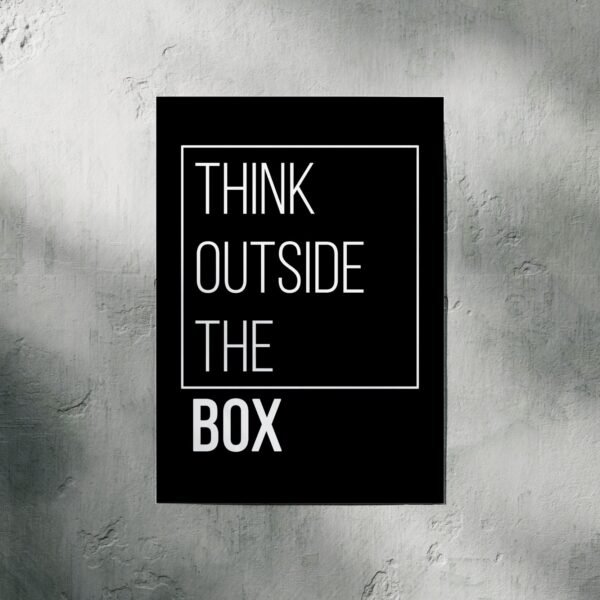Think Outside The Box | Motivation | A3 & A4 Size - Image 2