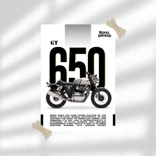 Royal Enfield - GT 650 | Entertainment Poster | Wall Poster