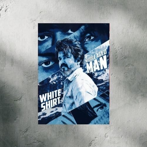 White Shirt Mid Aged Man | Entertainment Poster | Wall Poster - Image 2