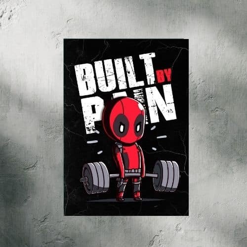 Build By Pain | Motivation Poster | Wall Poster - Image 2