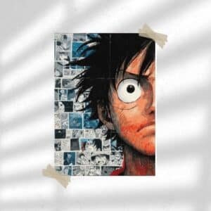 Half-tone Luffy | Anime Poster | Wall Poster
