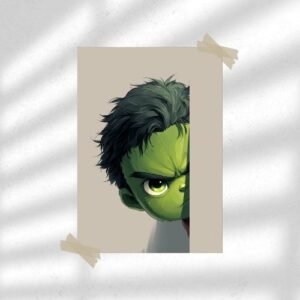 Mini Hulk Peek | Entertainment Poster | Wall Poster