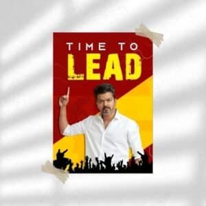 Time to Lead - Vijay | Entertainment Poster | Wall Poster