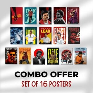One Last Time for Thalapathy | A5-Combo Posters | Wall Poster