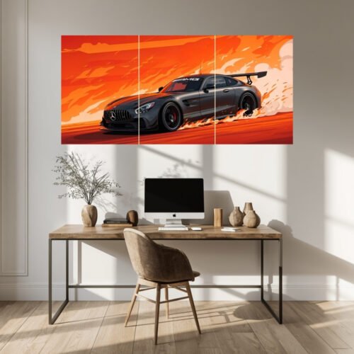 Mercedes AMG GT | 3-Piece Set | Split Wall Poster